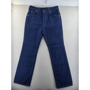 Vtg 70s Roebuck Sears Denim Jeans 33x33 Fits 32x33" Bootcut Scovill Zipper USA